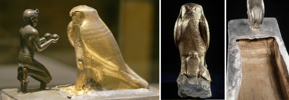 Pharaoh Taharqa King Coffin Sarcophagus Falcon Headed Ancient Egyptian God Hemen